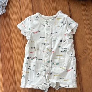 Kids Fish Print One Piece